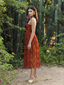 Camellia Draped Midi Dress