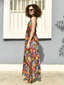 Midnight Rose Halter Maxi Dress