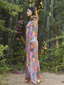 Jardin Draped Toga Maxi Dress