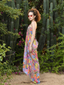 Jardin Draped Sarong Dress