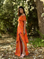 Saffron Ruffled Maxi Dress