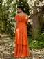 Saffron Ruffled Maxi Dress