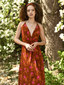 Camellia Front Knot Halter Maxi Dress