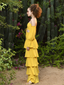 Marigold Ruched Bustier Top & Skirt