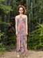 Jardin Draped Sarong Dress