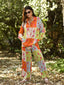 Azlea Patchwork Beach Button Down