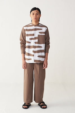 Abstract Applique Shirt
