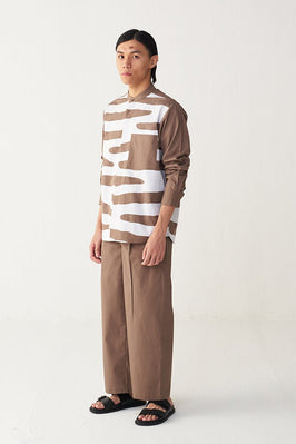 Abstract Applique Shirt