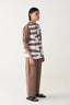 Abstract Applique Shirt Co-Ord