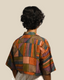 Nibbled Kalam Shirt - Tetris Hand-Painted 'Kalamkari'
