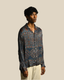 Amber Shirt - Desert Rain in Ajrakh
