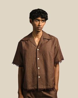 Grass Shirt - Linen, Applique & Cut-Dana Embroidery