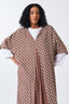 All Over Brick Print Kaftaan