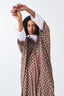 All Over Brick Print Kaftaan