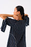 All Stripe Dress Black Stripe