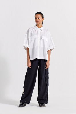Anti-Fit Shirt Co-Ord (Set Of 2) - White