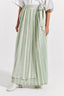 Asymmetric Pleat Skirt - Mint