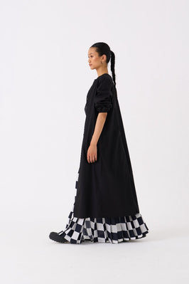 Back Yoke Jacket Co-Ord Set Of 3 Black Check