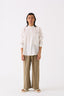 Band Collar Shirt White