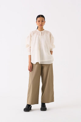Bat Sleeve Top Co Ord Set Of 2 Ivory