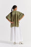 Bat Sleeve Top Co-Ord (Set Of 2) - Sap Green