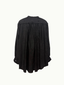 Hand-Crocheted Shirt in Black Mulberry Silk