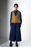 Double Collar Bundi - wallnut yellow women