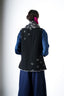 Patched Cowl Bundi - indigo women