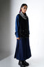 Patched Cowl Bundi - indigo women