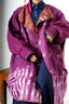 Markalak jacket - Vibrant tie-dye multi patch-work women