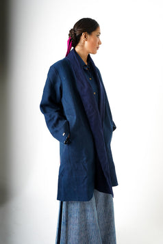 Kimono T-len Jacket - Indigo
