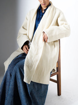 Kimono T-len Jacket - Off white women