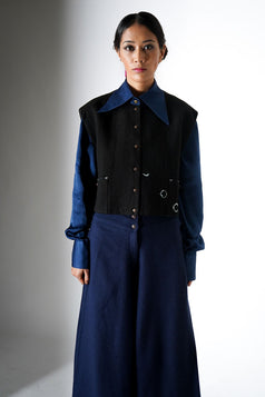 Cropbox Jacket - black women