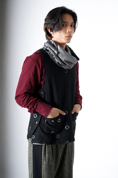 Patched Cowl Bundi - indigo men