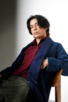 Kimono T-len Jacket - Indigo Men