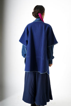 Sonam Poncho -indigo Women