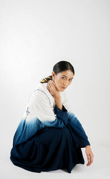 Pleated Cowl Dress