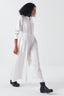 Collared Side Elastic Waist Jumpsuit