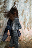 Dip Dyed Embroidered Kimono Overlay