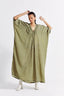 Drawstring Kaftan - Sap Green
