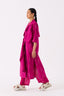Emb Tie Jacket Co Ord Set Of 2 Fuschia