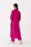 Emb Tie Jacket Co Ord Set Of 2 Fuschia