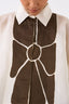 Floral Applique Shirt Ivory