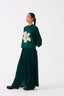 Floral Applique Top Forest Green