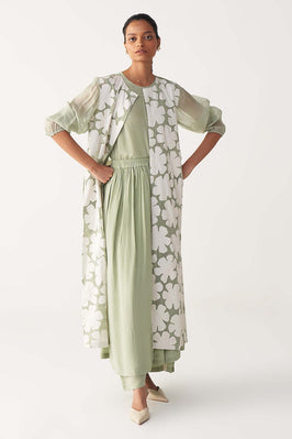 Floral Back Yoke Jacket