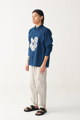 Floral Emb. Shirt
