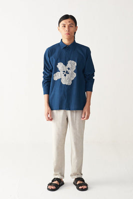 Floral Emb. Shirt
