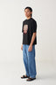Floral Fringe Patch T- Shirt