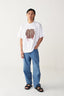 Floral Fringe Patch T- Shirt