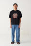 Floral Fringe Patch T- Shirt